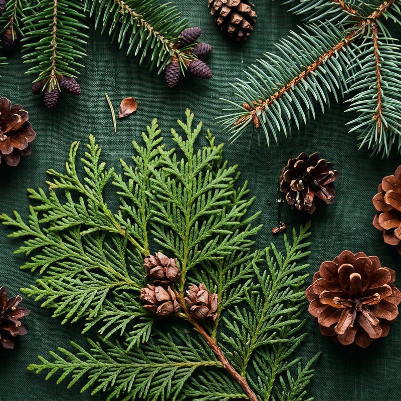 Very Snowy Spruce scent notes composition — Spruce, balsam, cedar, amber, pinecone