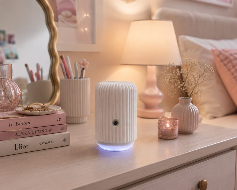 Luna Scentsy Solo on feminine vanity